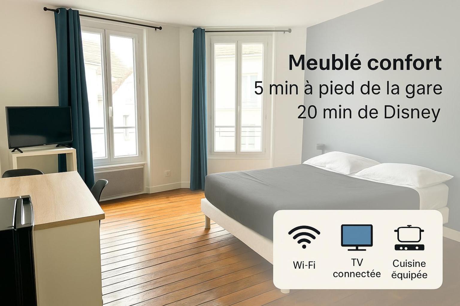 Appartement Maciet 4- Centre Ville Meaux-Gare-Disney Exteriér fotografie